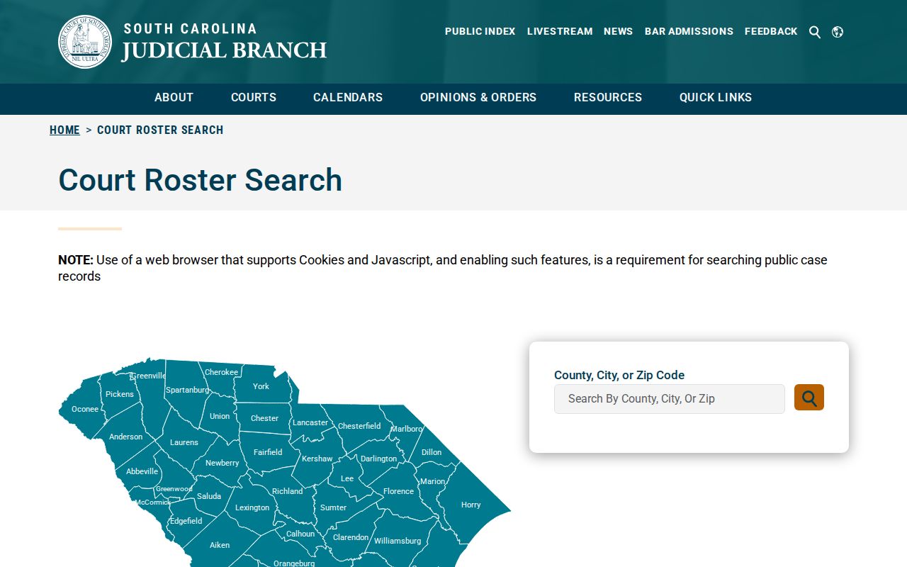 Edgefield County warrant search, blank court roster county city or ZIP fields