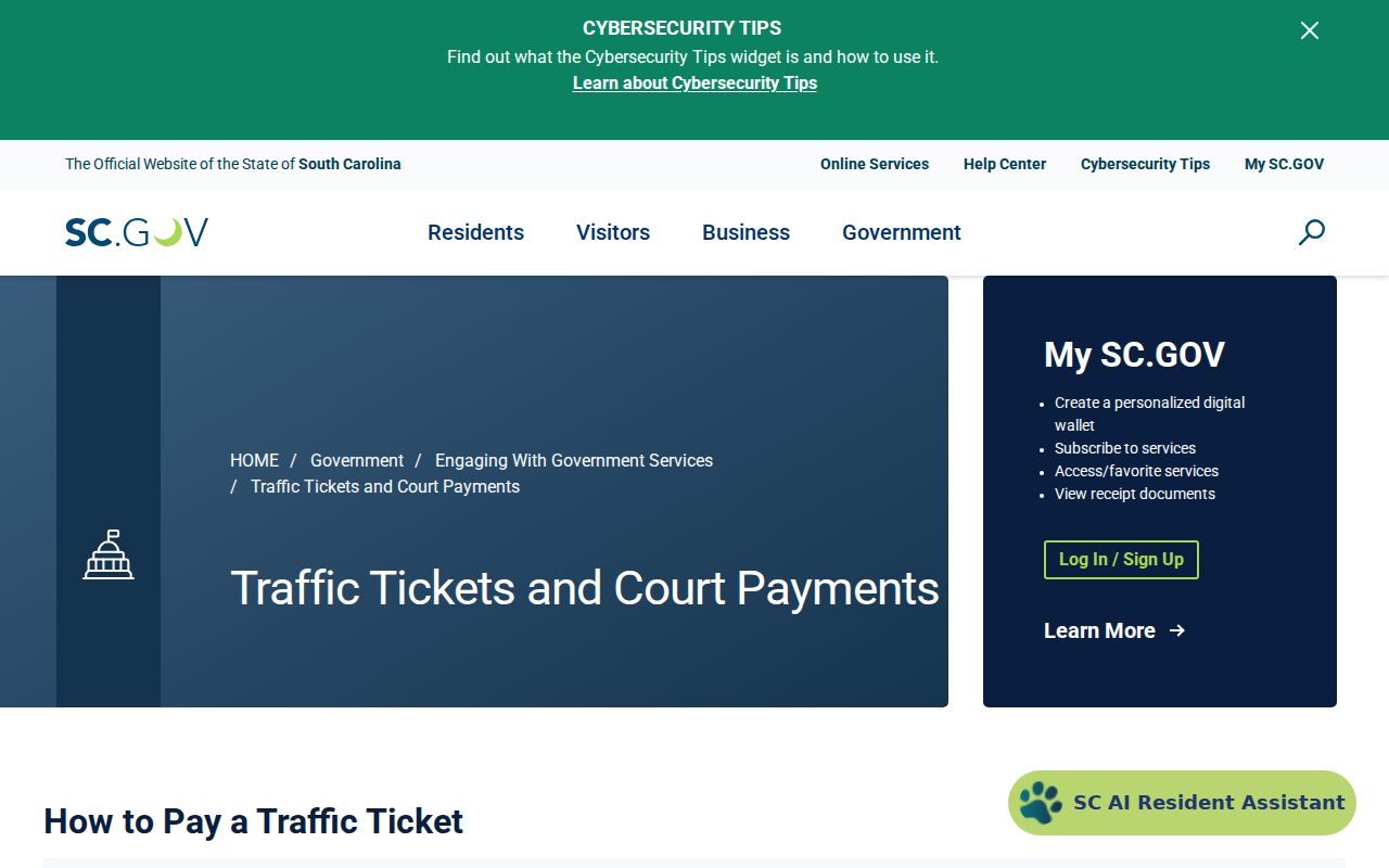 Edgefield County traffic warrant payment, official South Carolina payment guide